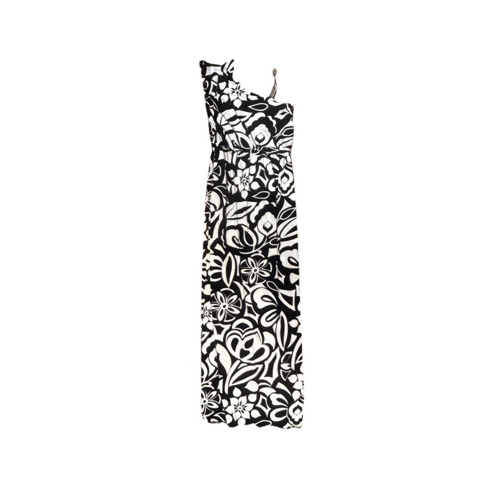 Sweet Storm White Floral Hawaiian Small Sheath Dress Long Tropical Sexy Vacation